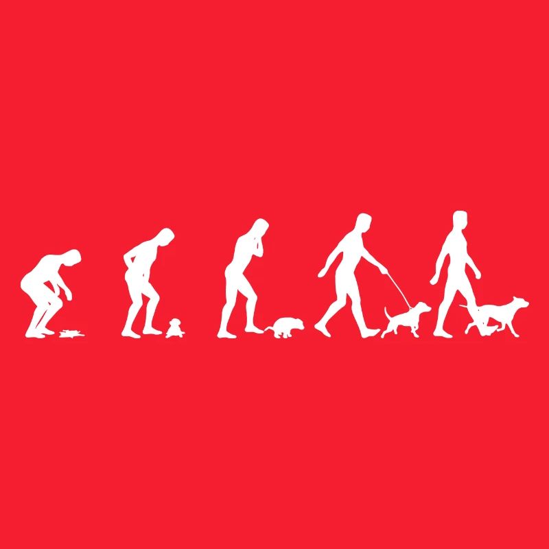 Hund Hundebesitzer Evolution T-Shirt