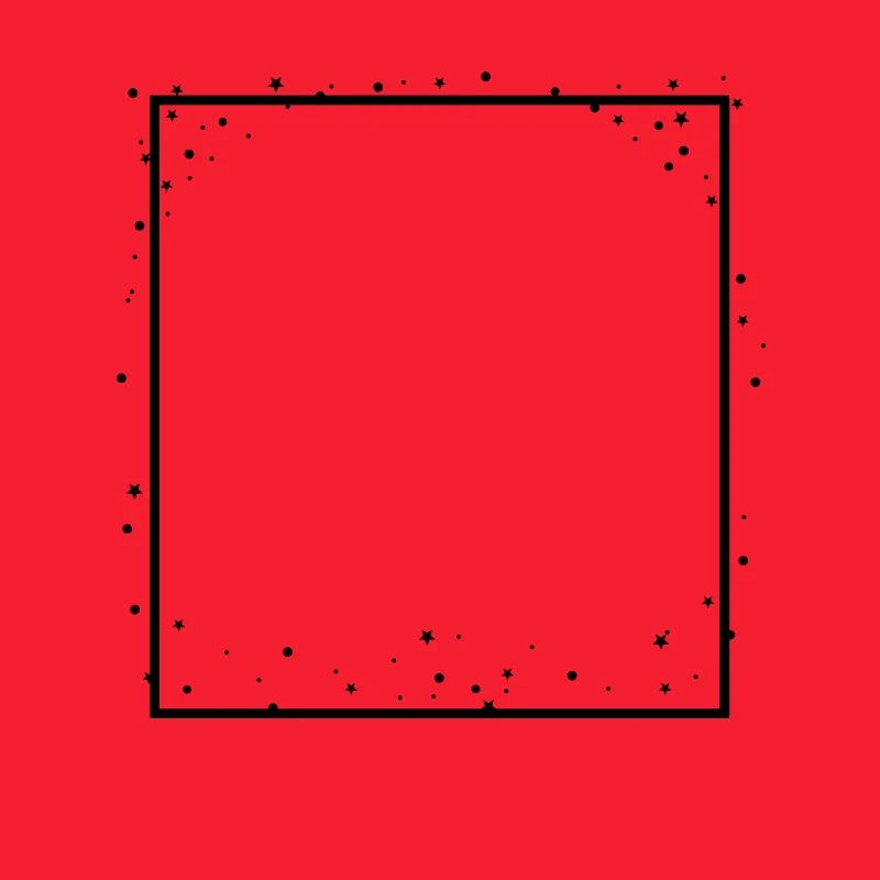 Star frame with dot decoration