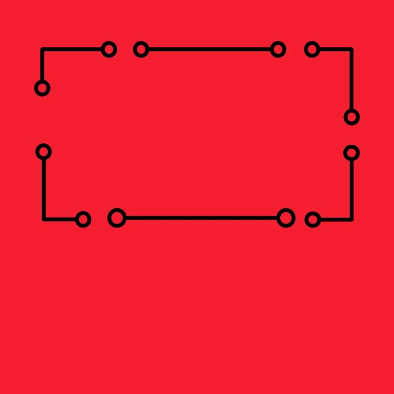 Simple frame in black rectangle