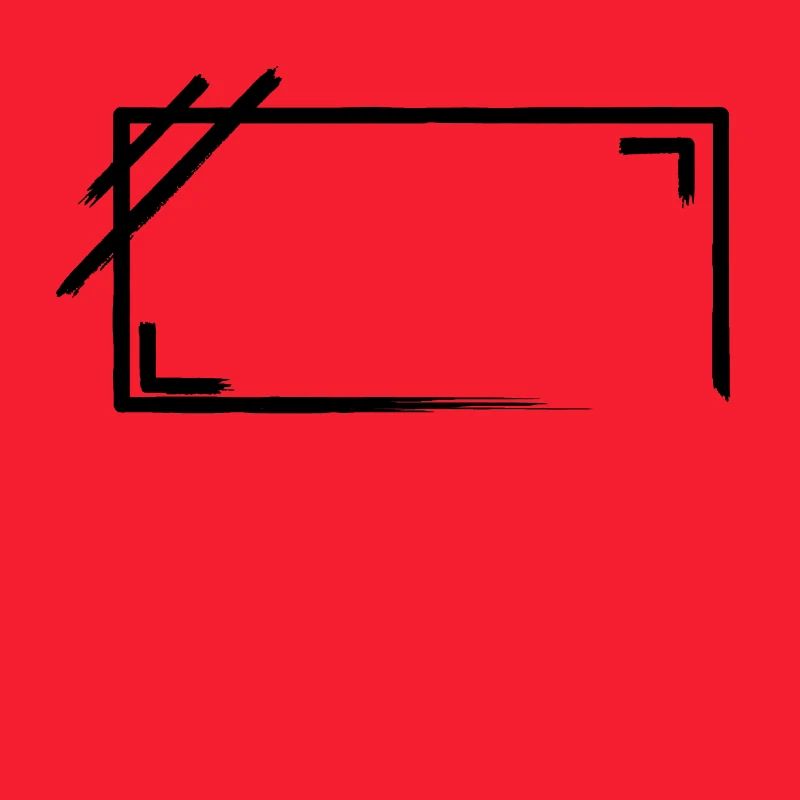 Weathered Rectangular Frame Strokes