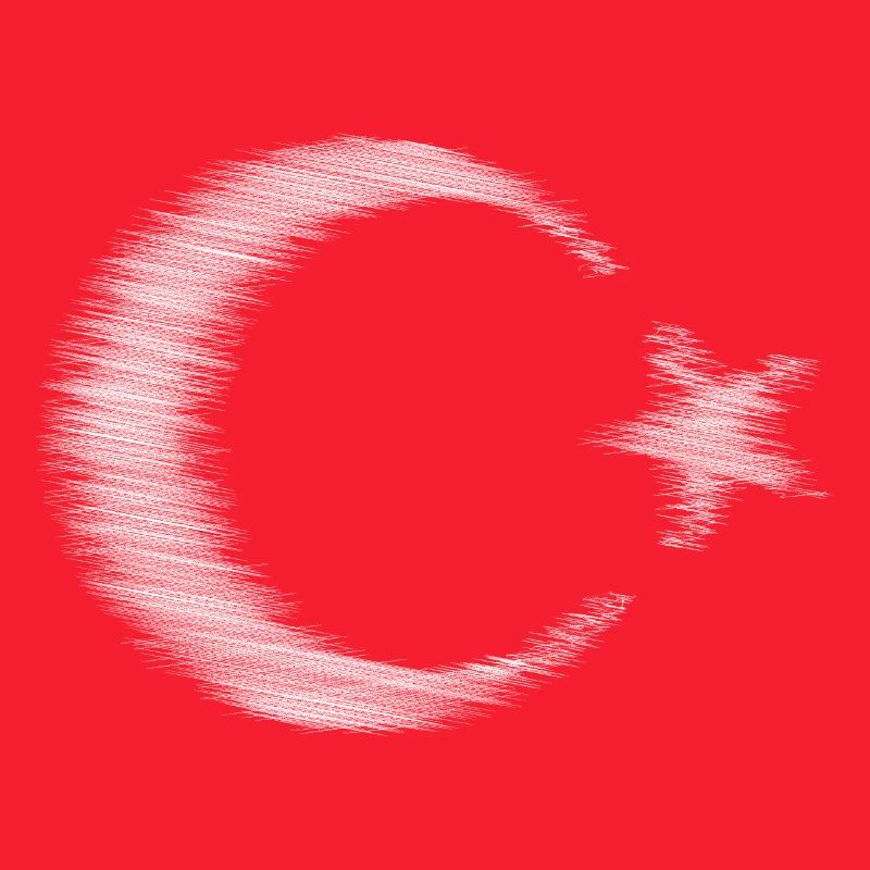 Conception de l’esquisse du drapeau de la Turquie