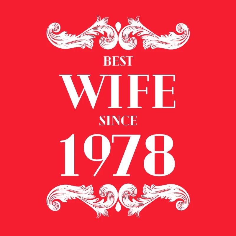 Beste Ehefrau seit 1978 Hochzeit