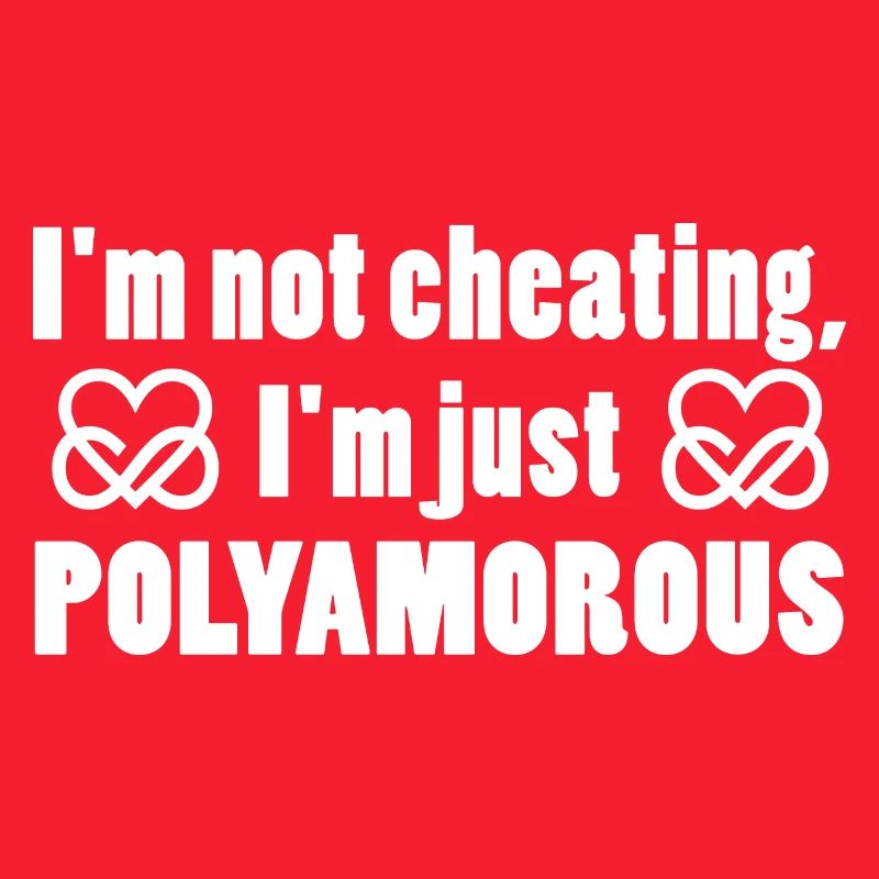Polyamory Infinity Heart - Je suis juste polyamoureux