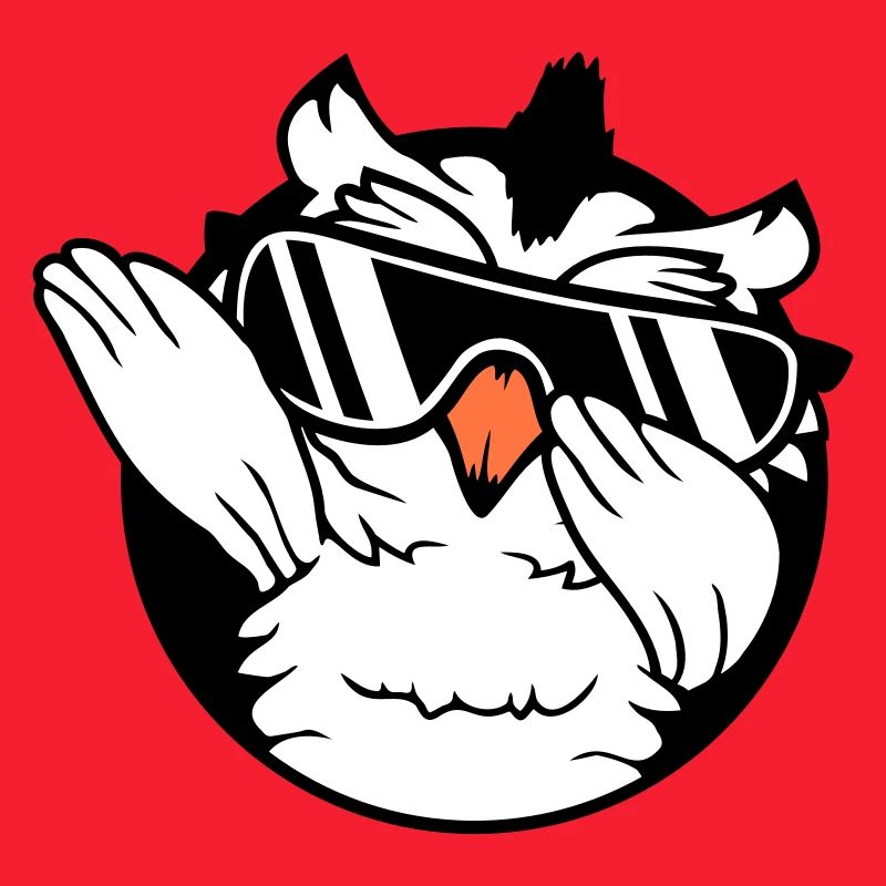 hibou dabbing dab danse pose geste lunettes de soleil mignon