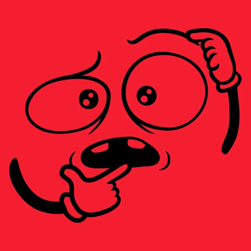 Doubtful Hand Gesture Face
