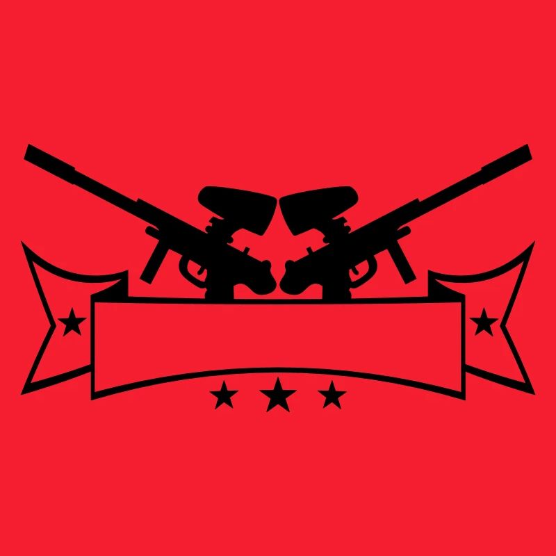 Write banner text 2 weapons aim paintball sp