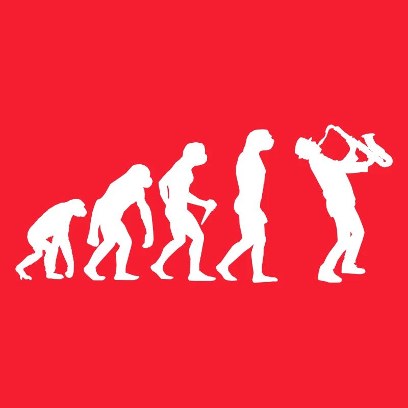 Evolution Saxophone Sax Men Boys Saxophonist