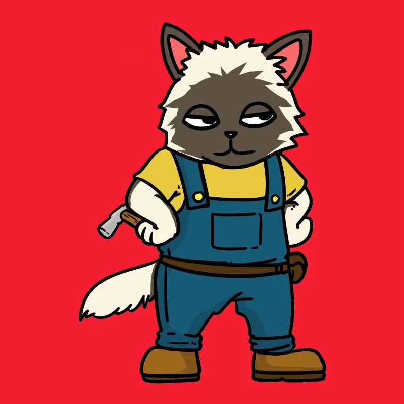 Craftsmen Construction site Carpenter Professions Cat