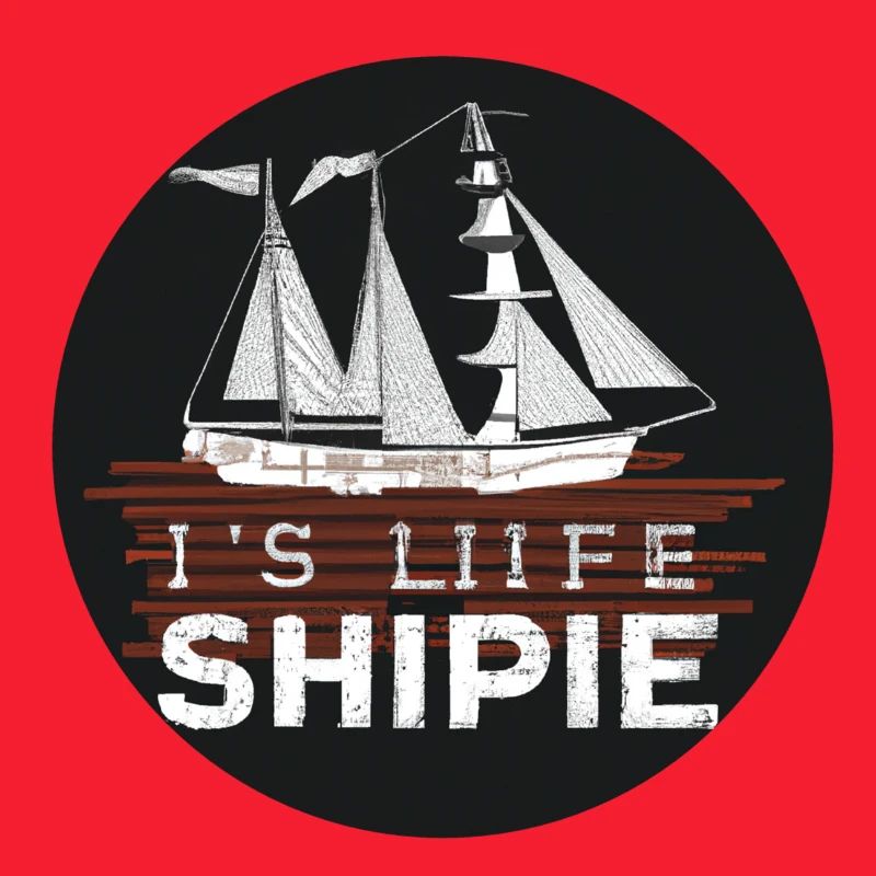 Design de navire avec slogan