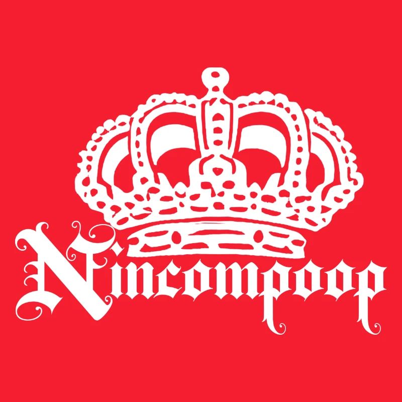 Nincompoop mit Krone - weiß