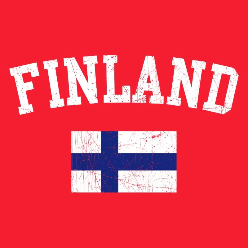 Typographie du drapeau en gras de la Finlande