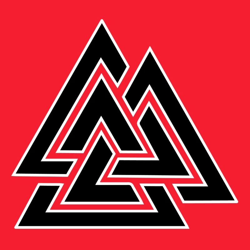 Triangular intertwined pattern