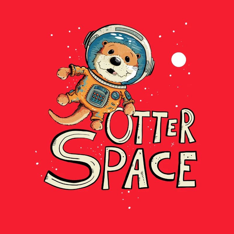 Otter Space Otter en tant qu’astronaute dans l’espace