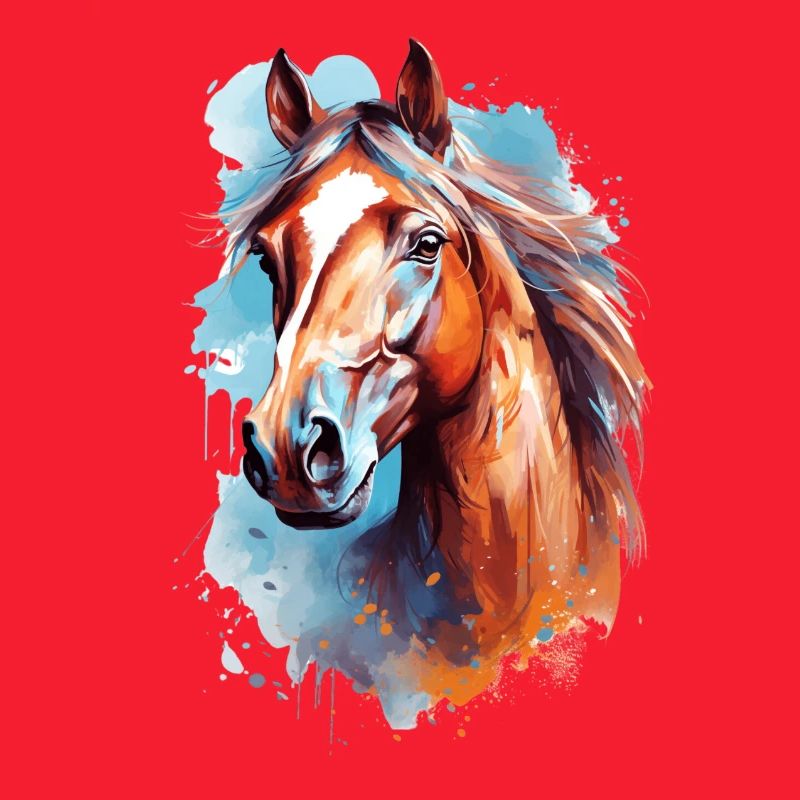Aqaurell Pferd Design