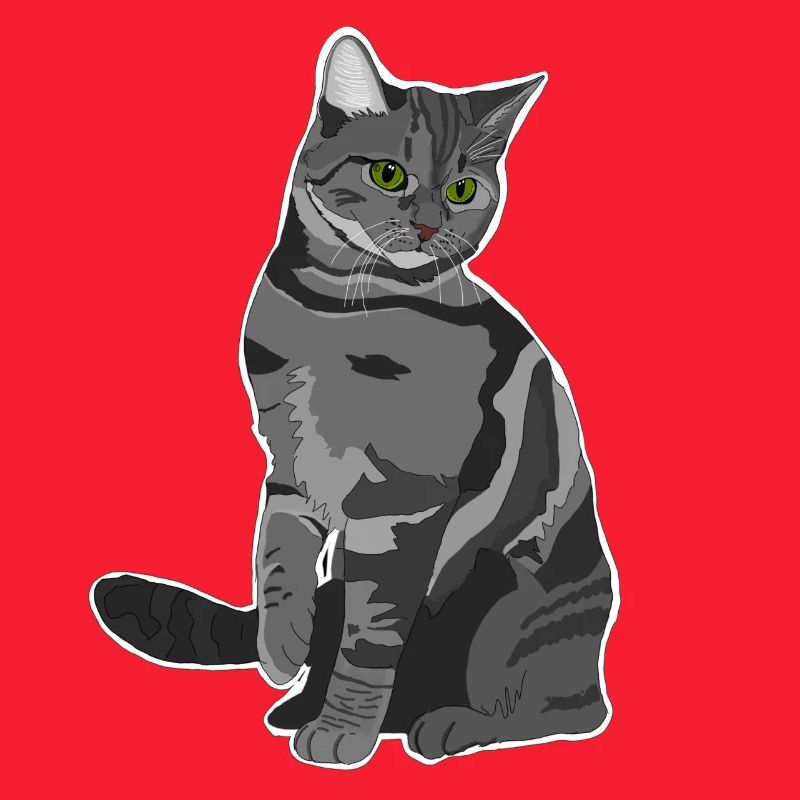 Graue Katze