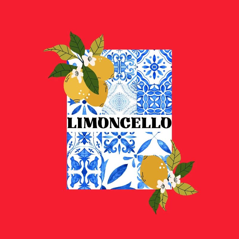 Limoncello – Citrus and Azulejo Pattern