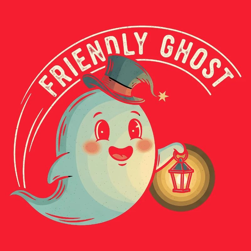 Friendly Ghost with Lantern