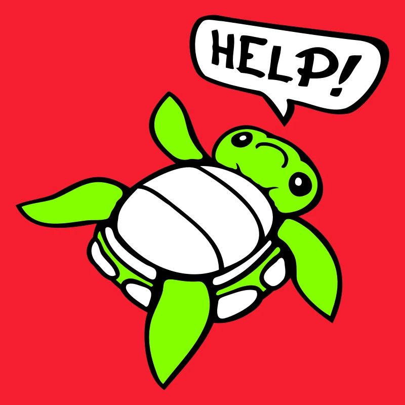 Turtle Back Tilted Over Helpless Side Help