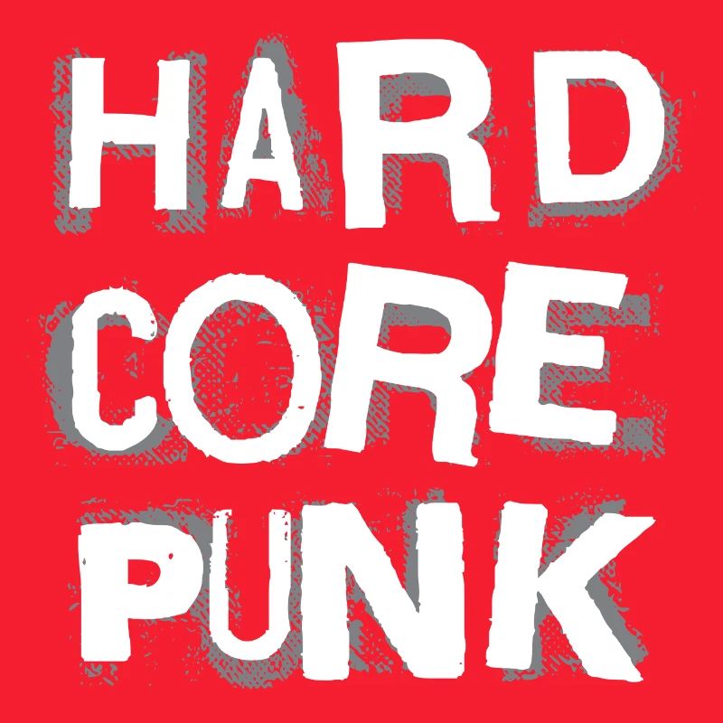 Hardcore Punk Schablone Text