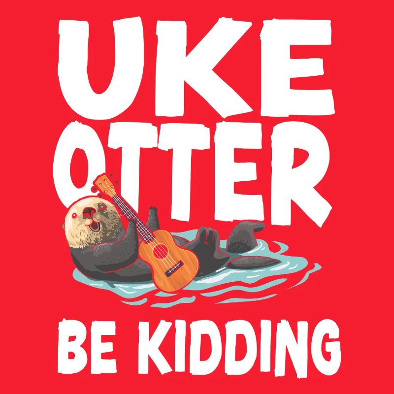 Ukulélé hawaïen Uke Otter Pun Uke