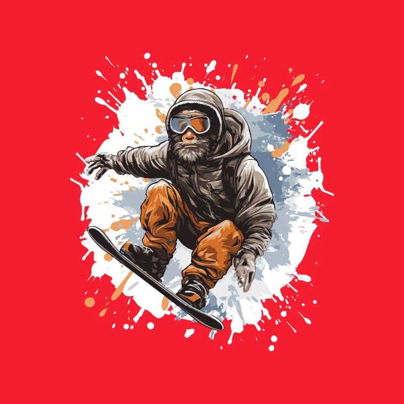 Monkey Snowboard