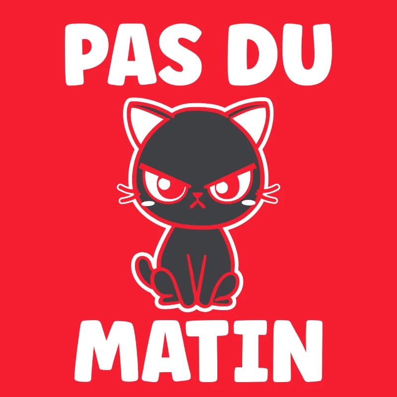 Chat grognon Pas du matin