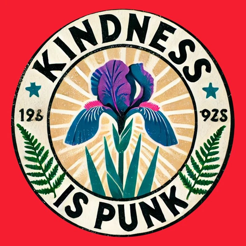 Freundlichkeit ist Punk-Iris-Patch