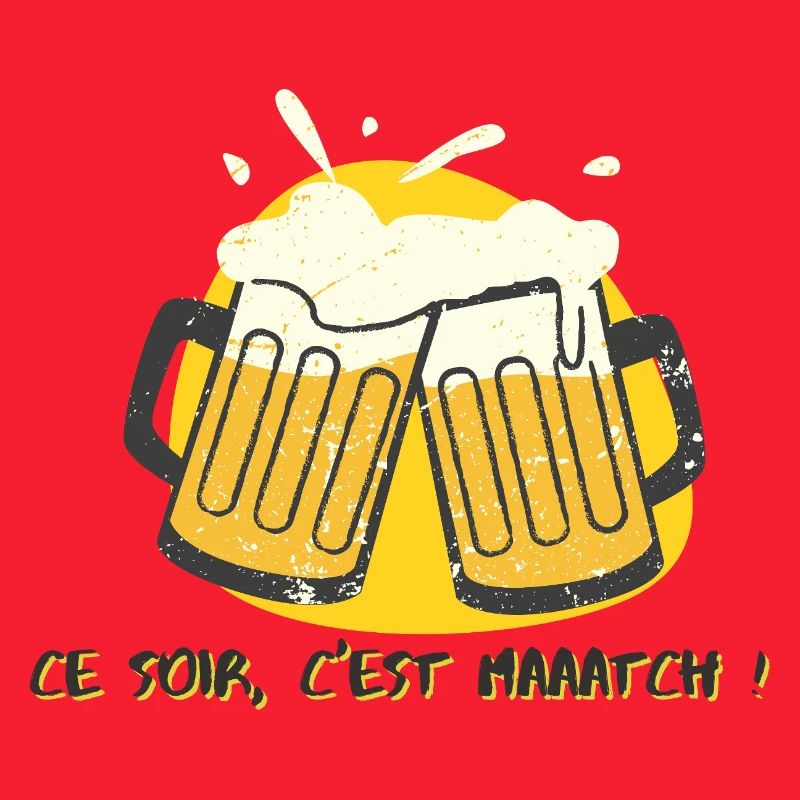 Fußball heute Abend ist ein Spiel mit Bier