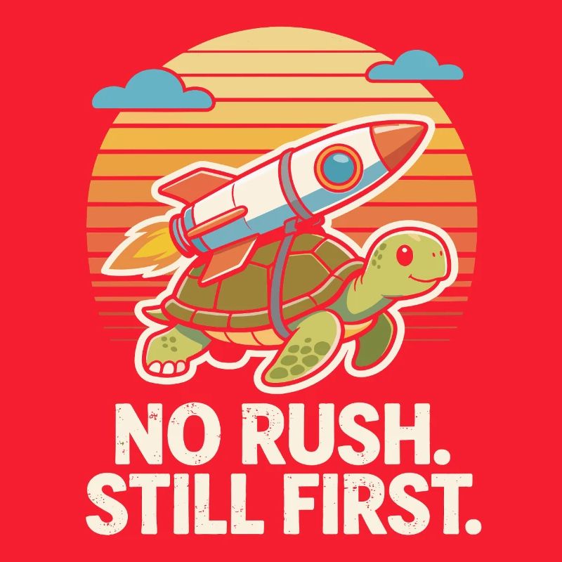 Keine Eile, immer noch das erste lustige Turtle Rocket Retro