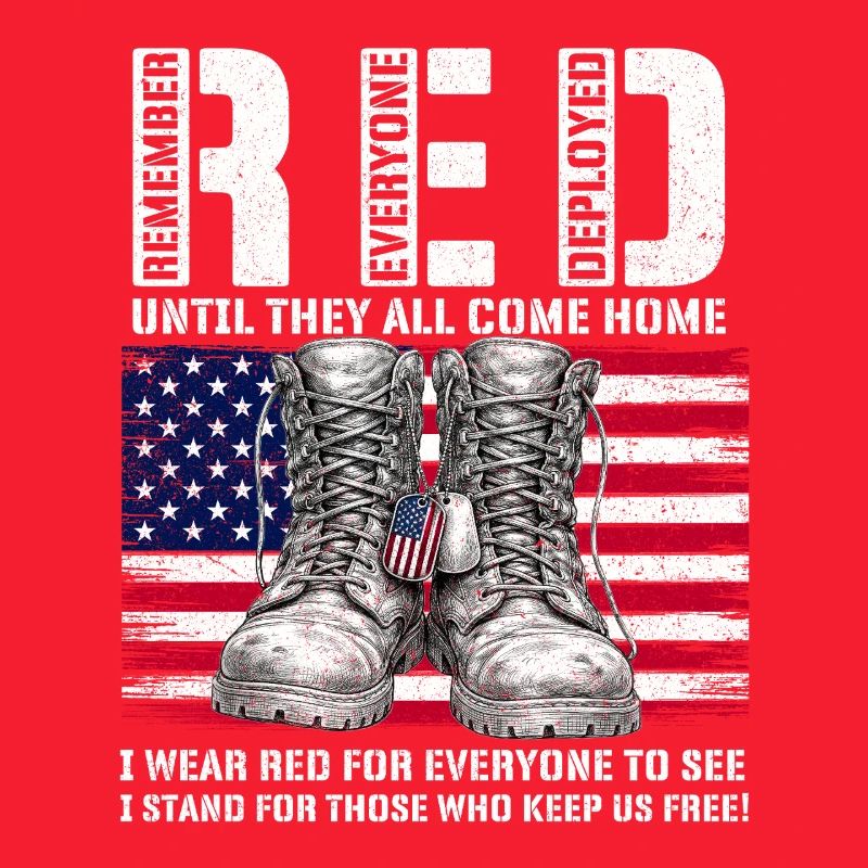 RED Friday Remember Everyone Deployed Home