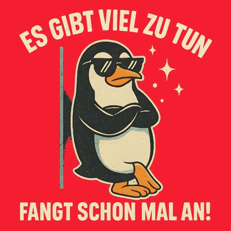 Pinguin mit Sonnenbrille Statement