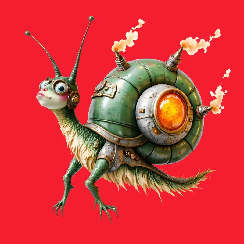 Réacteur d’escargot steampunk