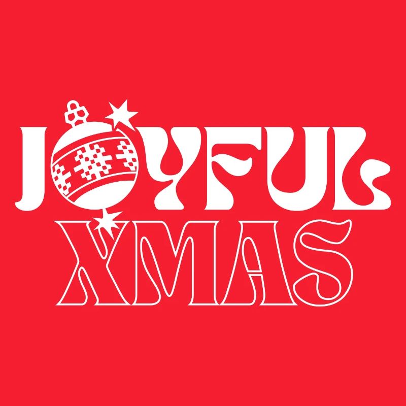 Joie de Noël festive Conception graphique