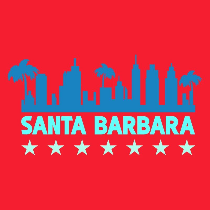 Conception de la Skyline côtière de Santa Barbara