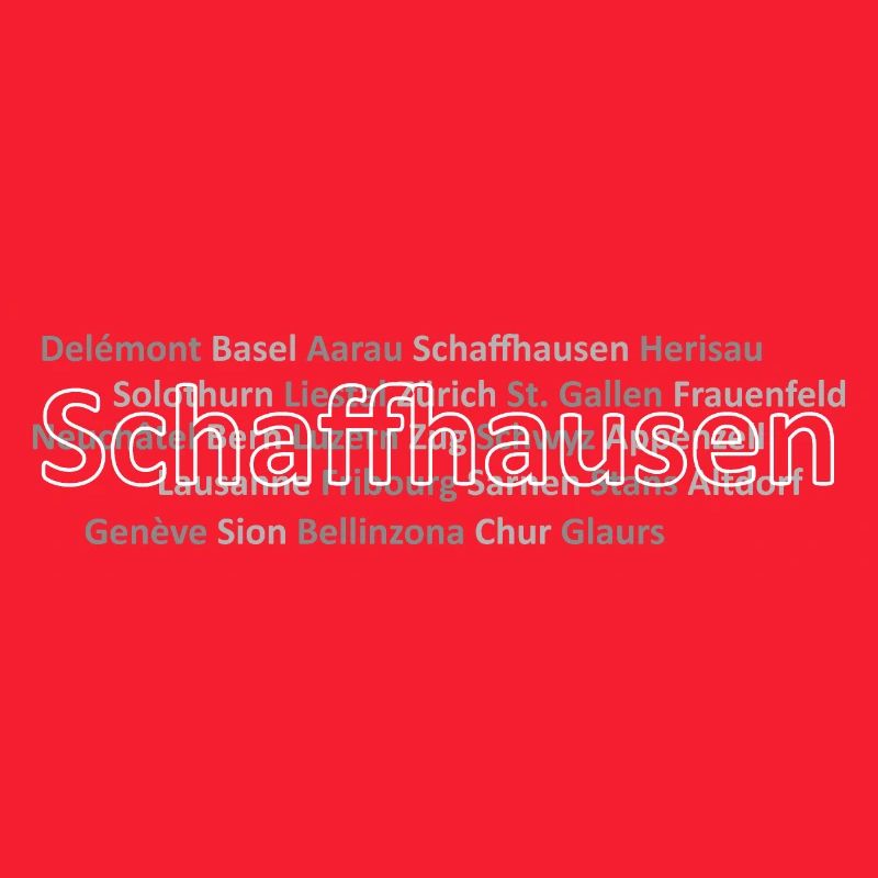 Schweizer Städte Schaffhausen