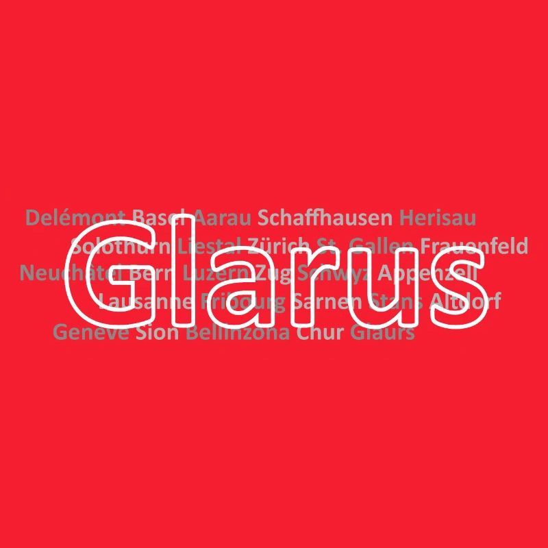 Schweizer Städte Glarus