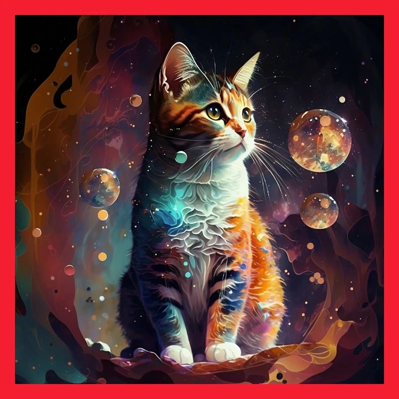 Psychedelic cat