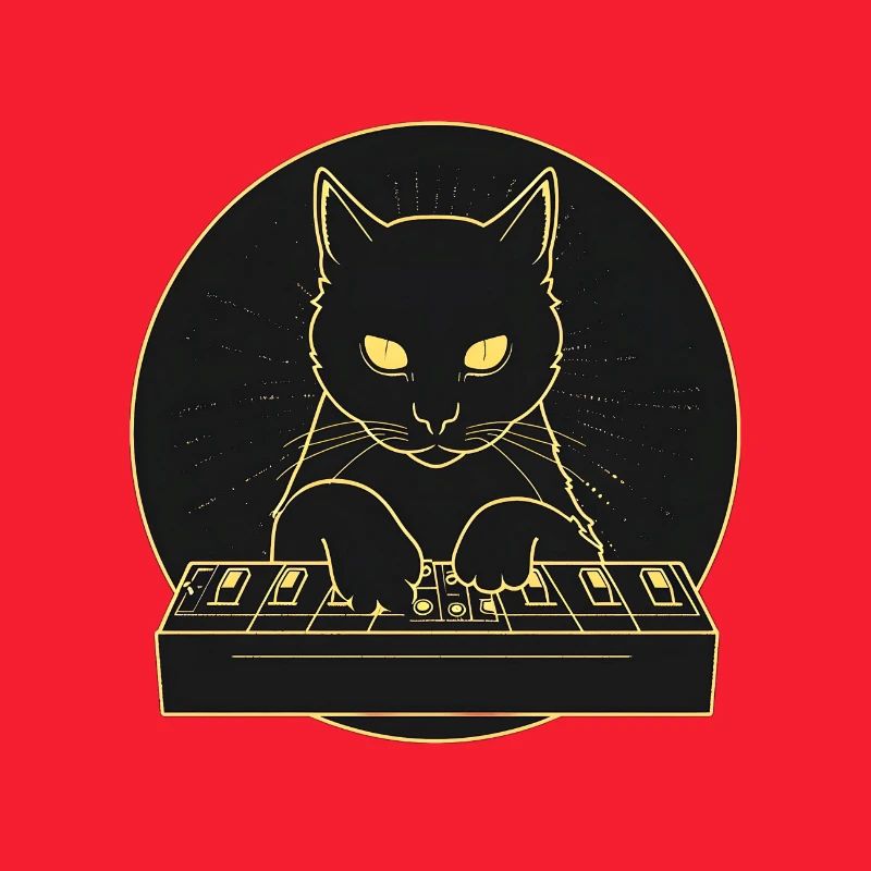 Black Synth Cat 2
