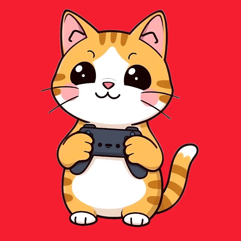 Chat de jeu avec manette