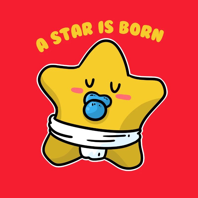 Naissance de bébé Star Bright Bright Sky Clouds