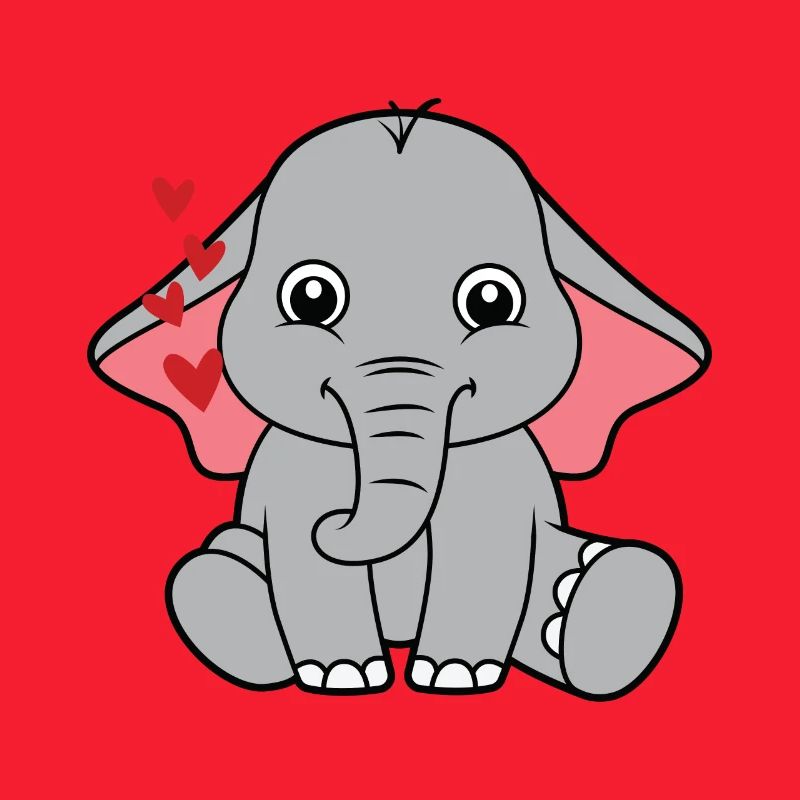 petit éléphant doux bébé