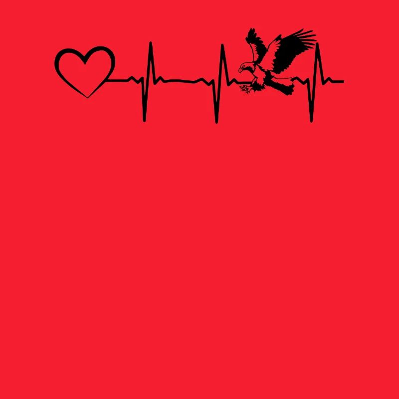 Eagle Heartbeat Heart Eagle Bird - Bald Eagle Hear