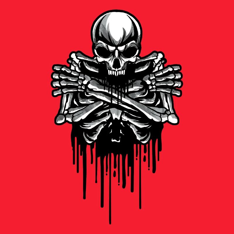 Finnish Goth Aesthetic Gothic Skeleton Drip Goth
