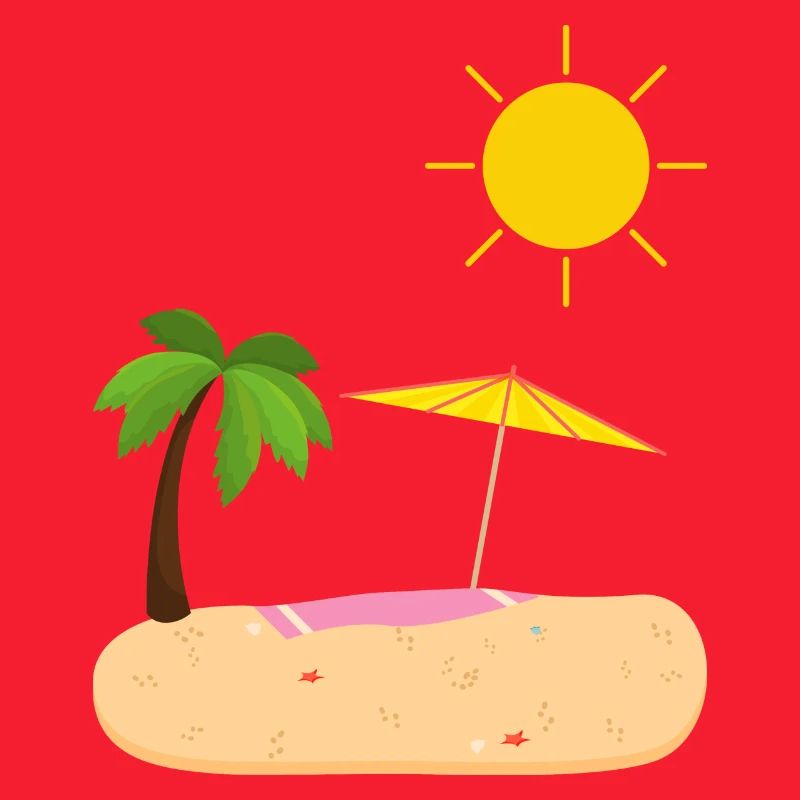 Summer Beach Sun Palm Trees
