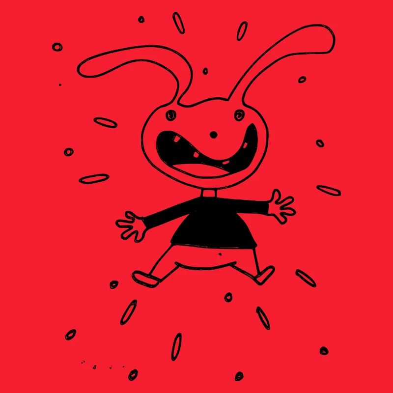 CRAZY RABBIT. Bunny Crazy.