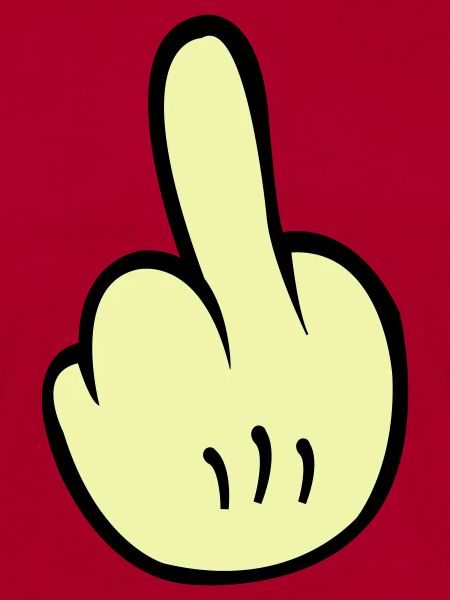 Mittelfinger Comic