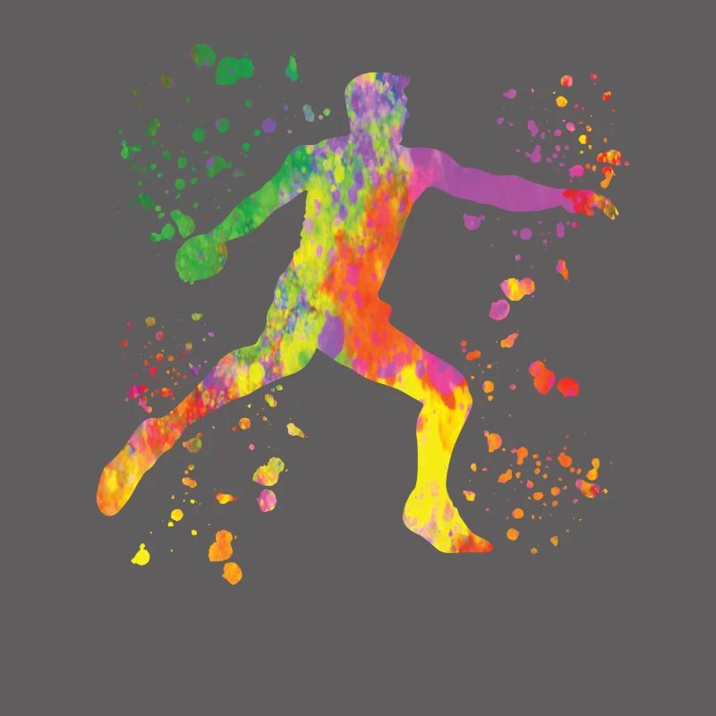 Discus thrower Colorsplash discus throw