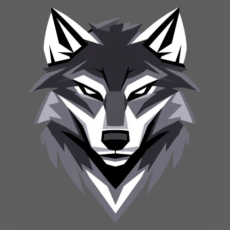 Conception de logo Wolf I Low Poly Art