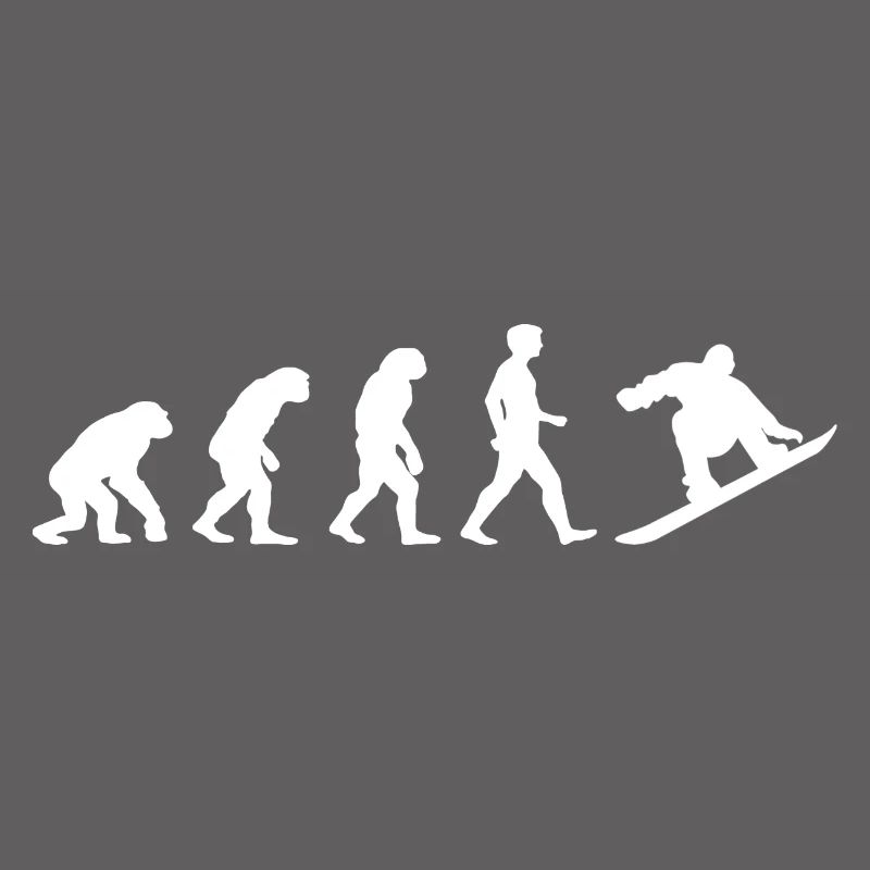 Evolution des Menschen | Snowboarden