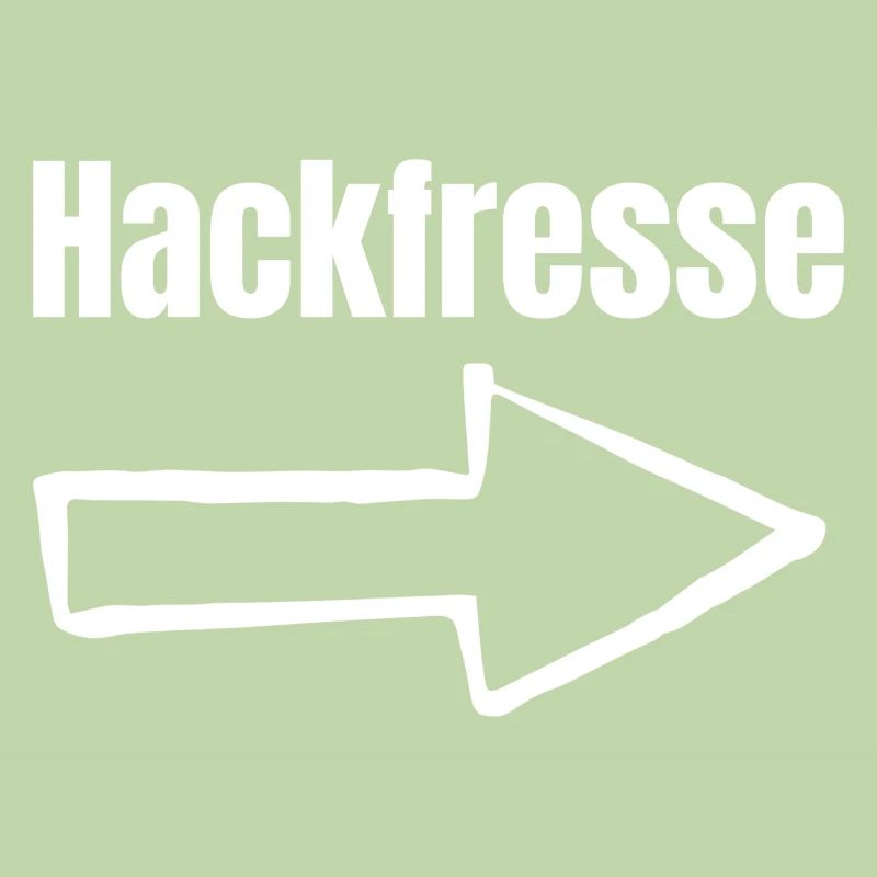 Hackfresse Pfeil Rechts